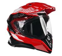 Airoh Commander Moto Motorcycle Motorbike Adventure Helmet Gloss Boost Red