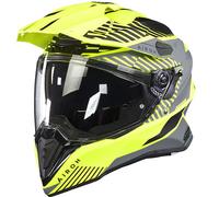 Airoh Commander Motorcycle Off-Road Adventure Helmet - Boost Neon Yellow
