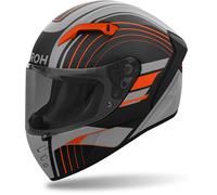 Airoh Connor Achieve Helmet, black-grey-orange, size M for Men