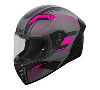 Airoh Connor Motorcycle Motorbike Full Face Race Helmet - Achieve Pink