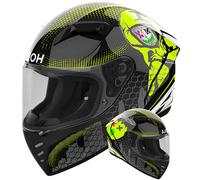 Airoh Connor Motorcycle Motorbike Full Face Race Helmet - Gamer
