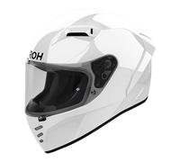 Airoh Connor Motorcycle Motorbike Full Face Race Helmet - Gloss White