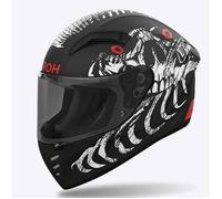 Airoh Connor Myth Helmet, black-white-red, size L for Men