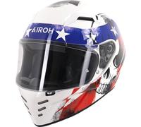 Airoh Connor Nation White Red Blue Motorcycle Helmet Motorbike Bike Full Face