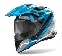 Airoh Commander 2 Adventure Motorcycle Motorbike Helmet - Mavick Cerulean Blue