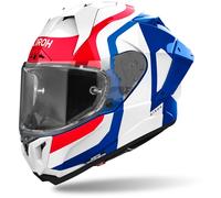 Airoh GP 800 Competition Carbon Helmet, white-red-blue, size XL for Men