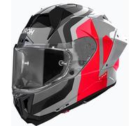 Airoh GP 800 Competition Carbon Helmet, black-grey-red, size L for Men