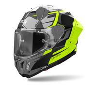 Airoh GP 800 Master Carbon Helmet, black-grey-yellow, size M for Men