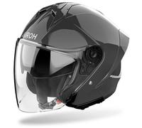 Airoh H 21 Jet Helmet, black-grey, size M for Men