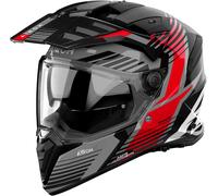 Airoh Bandit Spicy Enduro Helmet, black-grey-red, size M for Men