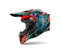 Airoh Helmet 2024 Wraaap Cyber Orange Gloss MX Motocross Enduro Quad ATV