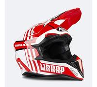 Airoh Helmet Junior Wraap Smile Red Matt Yxs