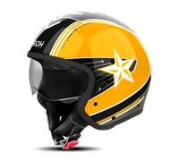Airoh J110 Command Jet Helmet, black-white-yellow, size S