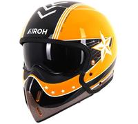 Airoh J-110 Convertible Motorbike Motorcycle Helmet Command Gloss Yellow