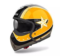 Airoh J110 Command Yellow Convertible Motorcycle Helmet Motorbike Lid GhostBikes