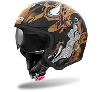 Airoh J110 Oni Jet Helmet, black matt/gold, size L (59/60)