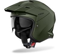 Airoh Kombakt Jet Helmet, green, size M for Men