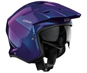 Airoh Kombakt Shimmer Jet Helmet, purple, size L for Men