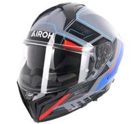 Airoh Matryx Full Face Moto Motorcycle Motorbike Helmet Rocket Gloss Blue / Red