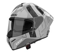 Airoh Matryx Motorcycle Motorbike Full Face Race Helmet - Scope Light Grey