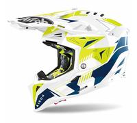 Airoh Motorcycle Helmet Aviator 3 Spin Yellow/Blue Gloss M