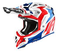 Airoh Motorcycle Helmet Aviator Ace Swoop Red/Blue Gloss L