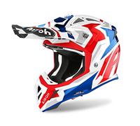 Airoh Motorcycle Helmet Aviator Ace Swoop Red/Blue Gloss M