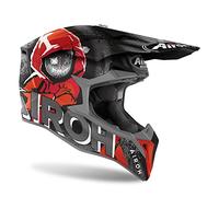 Airoh Motorcycle Helmet Wraap Alien Red Matt S