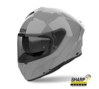 Airoh Spark 2 Cement Grey Gloss Full Face Motorcycle Helmet