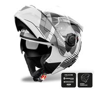 Airoh Specktre Flip Front Motorcycle Helmet Groove Grey Gloss