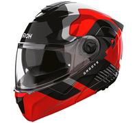 Airoh Specktre Motorcycle Motorbike Flip Up Helmet - Groove Gloss Red