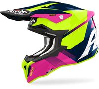 Airoh Strycker Blazer Motocross Helmet, pink-blue, size L for Men