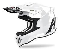 Airoh Strycker COLOR White Gloss Fiberglass Helmet Motocross Enduro