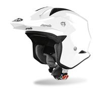 Airoh TRR Trials Helmet - White Gloss Urban Jet Open Face Motorcycle Bike Helmet