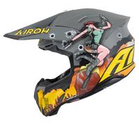 Airoh Twist 3 Adventure Motocross Helmet unisex Matt/Grey/Orange, XL