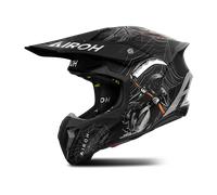 Airoh Twist 3 Arcade Motocross Helmet, black-grey, size XL for Men