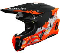 Airoh Twist 3 Dirt, motocross helmet S Matt Black/Grey/Neon-Orange