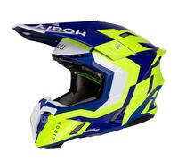 Airoh Twist 3 Dizzy Motocross Helmet, blue/yellow, M (57/58)