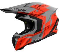 Airoh Twist 3 Dizzy, motocross helmet XL Matt Neon-Orange/Grey