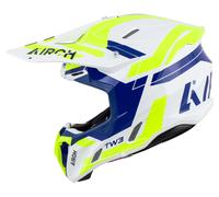 Airoh Twist 3 Dynasty Motocross Helmet M unisex White/Yellow/Blue/Black, M