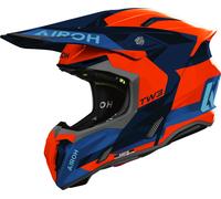 Airoh Twist 3 Fancy, motocross helmet M Dark Blue/Neon-Orange/Blue