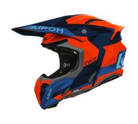Airoh Twist 3 Fancy, motocross helmet XS Dark Blue/Neon-Orange/Blue