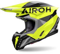 Airoh Twist 3 King Motocross Helmet, black-grey-yellow, size S for Men