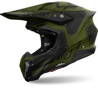 Airoh Twist 3 Military Motocross Helmet, green, size XS for Men