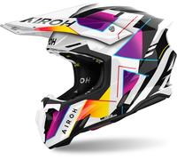 Airoh Twist 3 Rainbow Motocross Helmet, white/pink/black, size XS (53/54)