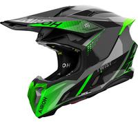 Airoh Twist 3 Shard, motocross helmet M Black/Grey/Neon-Green