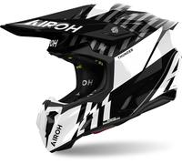 Airoh Twist 3 Thunder Black White Gloss MX Helmet Cutting-Edge ECE 2206 Approved