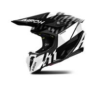 Airoh Twist 3 Thunder MX Helmet Black/White GlossyS Black,White Glossy