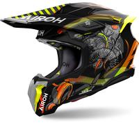 Airoh Twist 3 Toxic Motocross Helmet, black-yellow, size L for Men