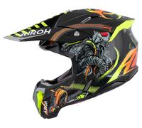 Airoh Twist 3 Toxic Motocross Helmet M unisex Black/Yellow/Orange/Red, M